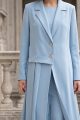 Abaya crepe sky blue color 01085