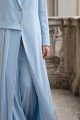 Abaya crepe sky blue color 01085