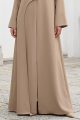 Abaya luxury crepe latte color 01070