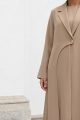 Abaya luxury crepe latte color 01070