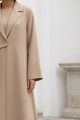 Abaya luxury crepe latte color 01070