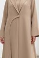 Abaya luxury crepe latte color 01070