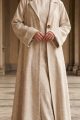 Linen Abaya cream color 045