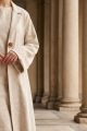 Linen Abaya cream color 045