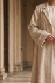 Linen Abaya cream color 045