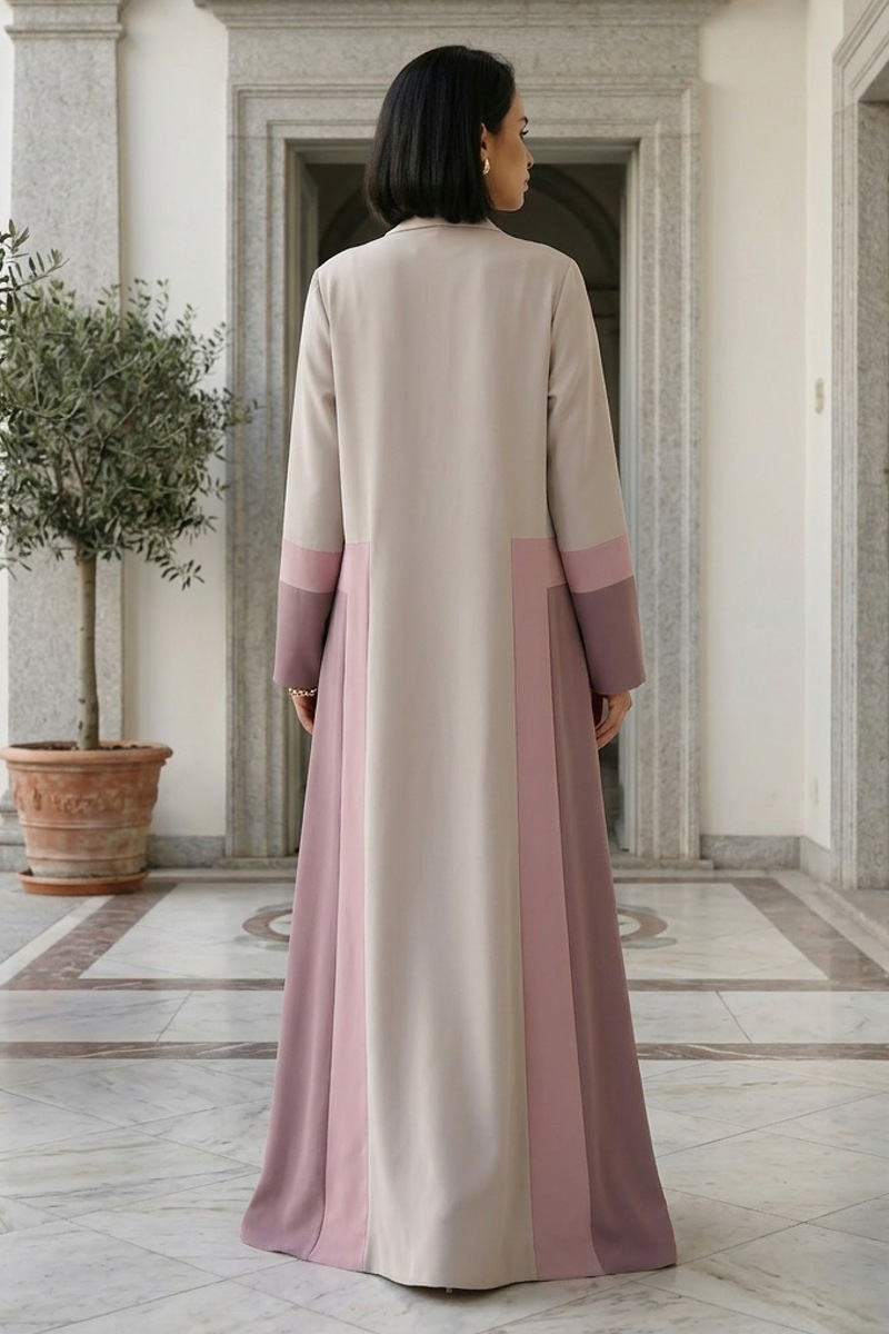 عباية كريب ناعم ملونة 068