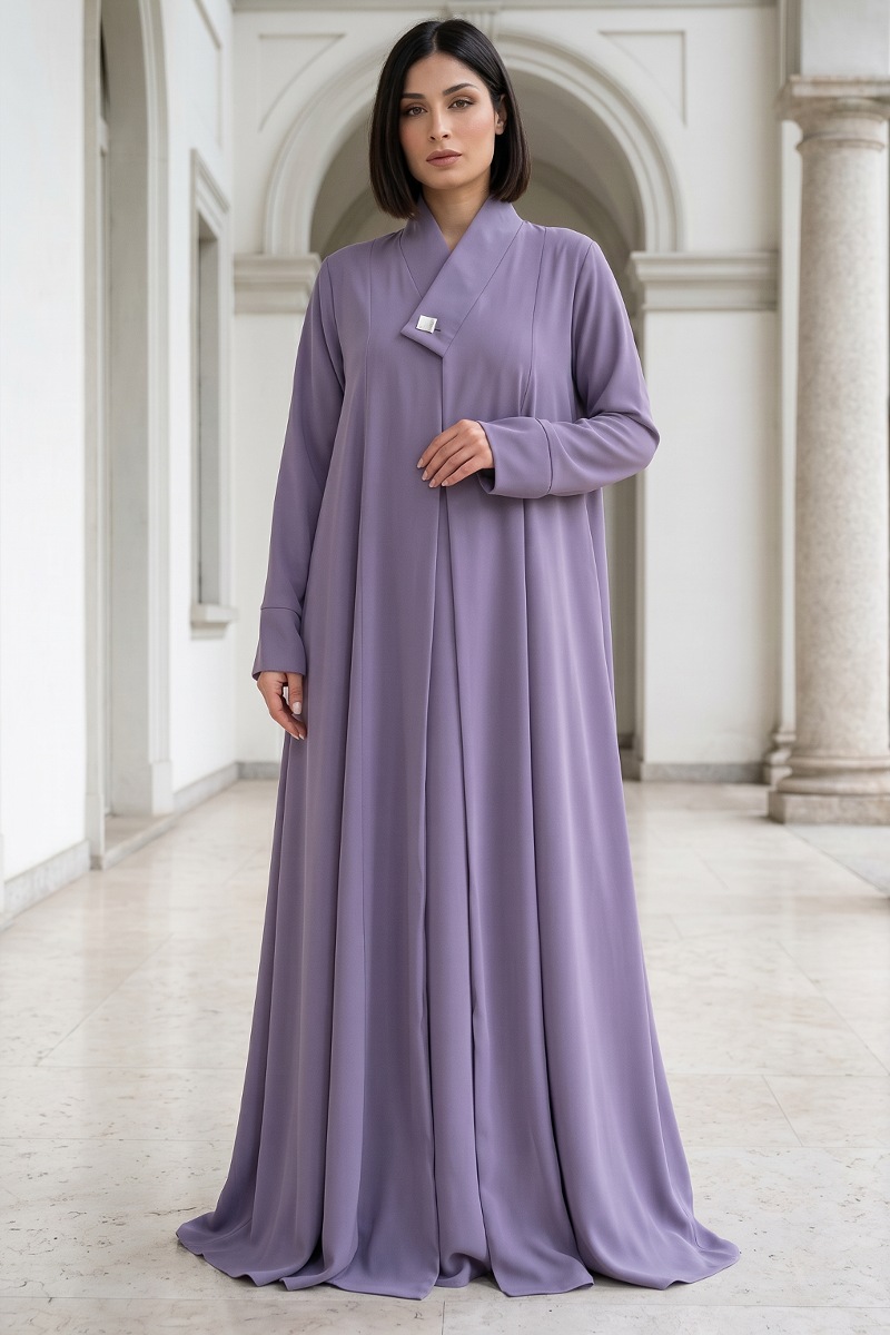 عباية كريب ناعم موڤ فاتح 066