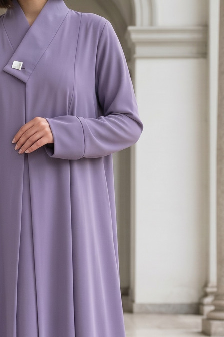 عباية كريب ناعم موڤ فاتح 066