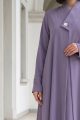 عباية كريب ناعم موڤ فاتح 066