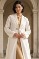 Off-white linen Abaya 079