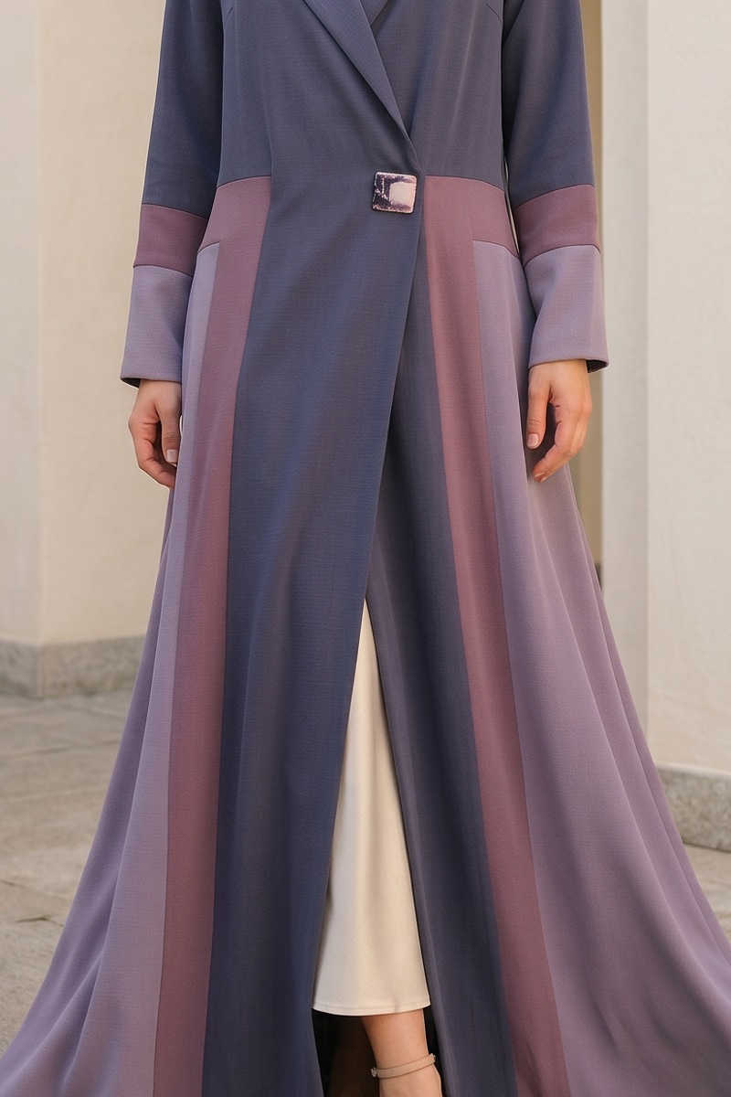 عباية كريب ناعم ملونة 067