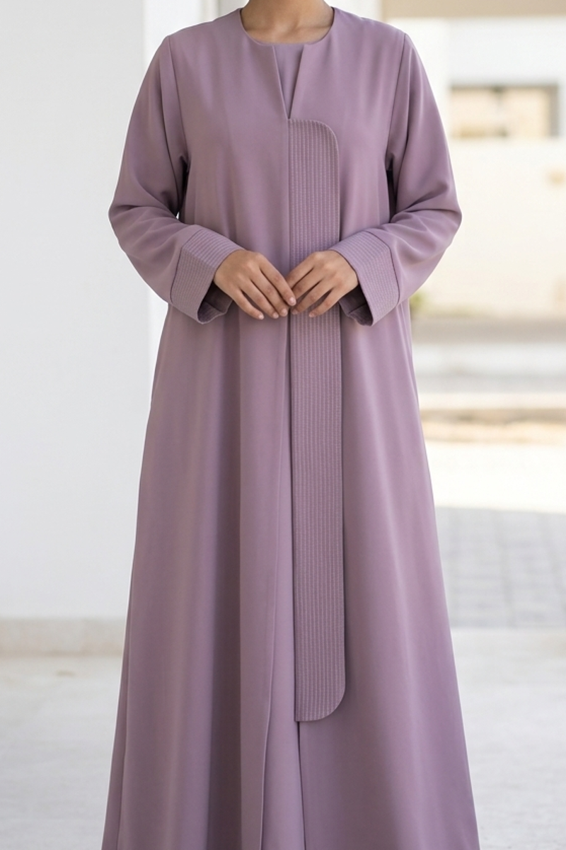 عباية كريب لون موڤ هادئ 01077