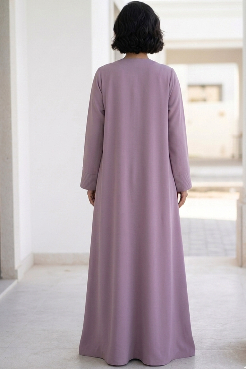 عباية كريب لون موڤ هادئ 01077