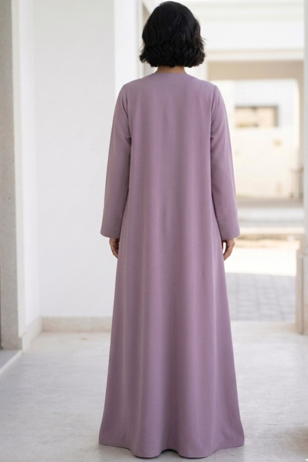 عباية كريب لون موڤ هادئ 01077
