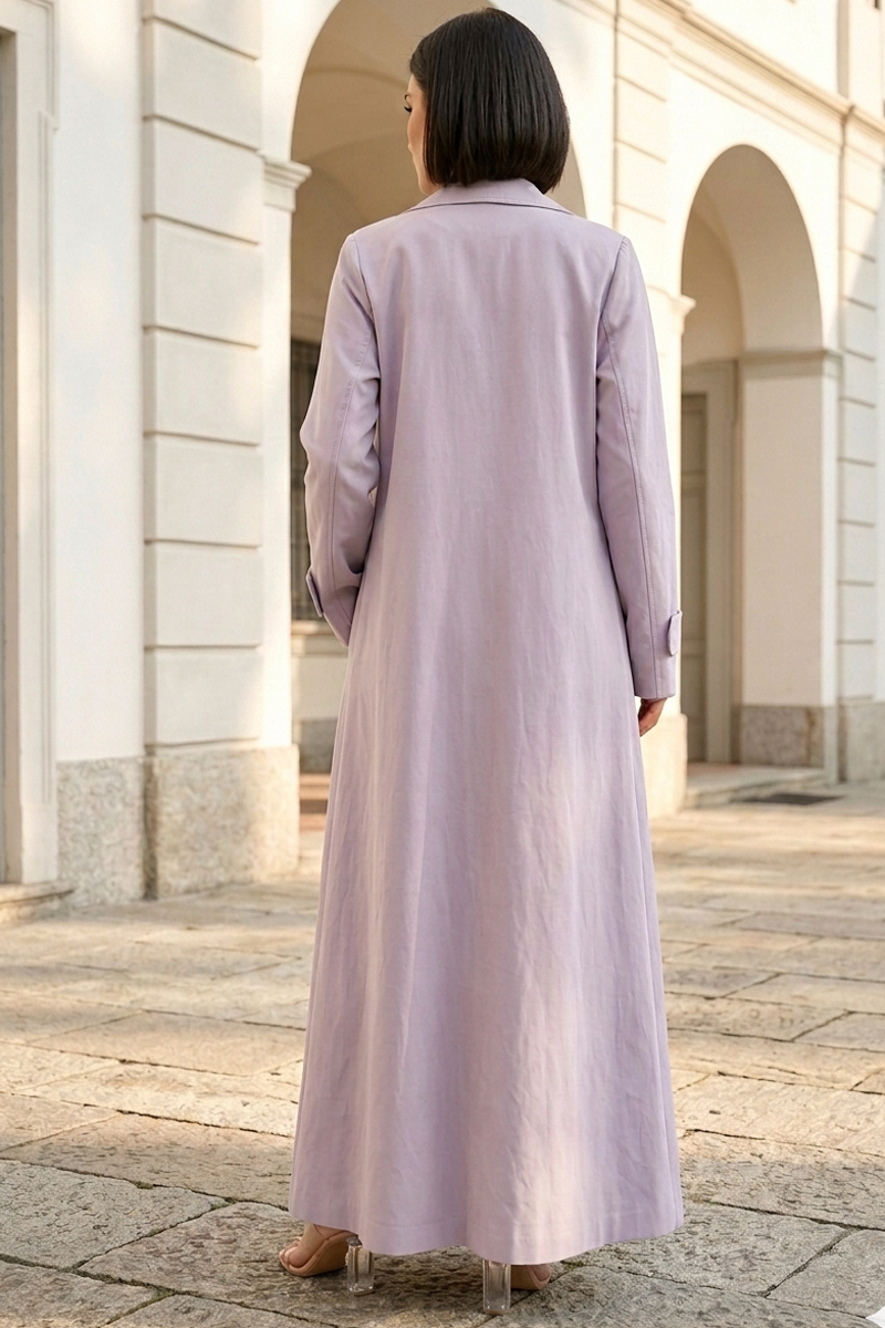 عباية لينين بلون ڤويليت 080