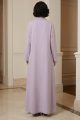 عباية لينين بلون ڤويليت 080