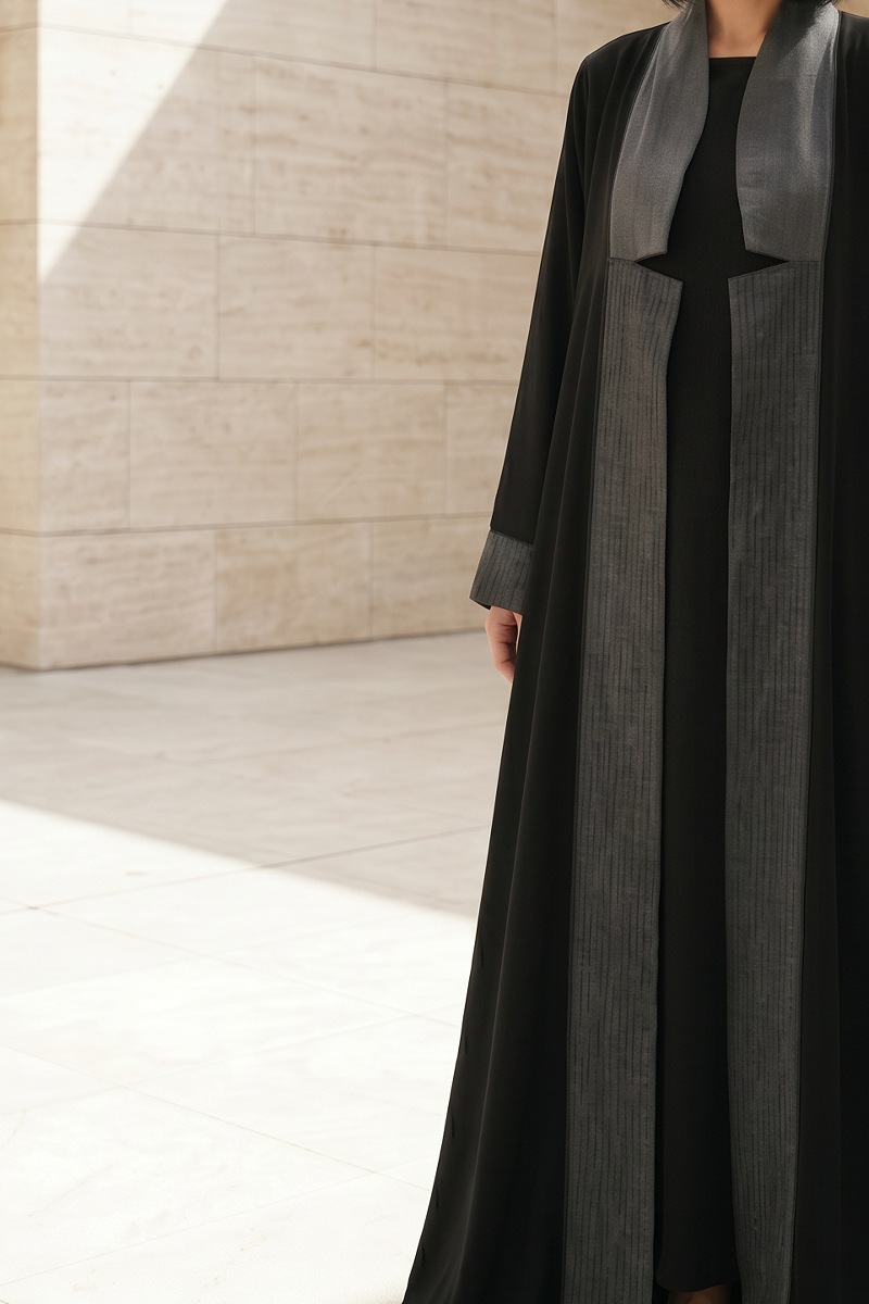 عباية كريب مع جاكار 0104