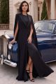 Abaya Luxury premium black crepe 034