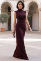 Inner dress burgundy color 010127
