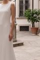 فستان حرير صناعي أبيض 010109
