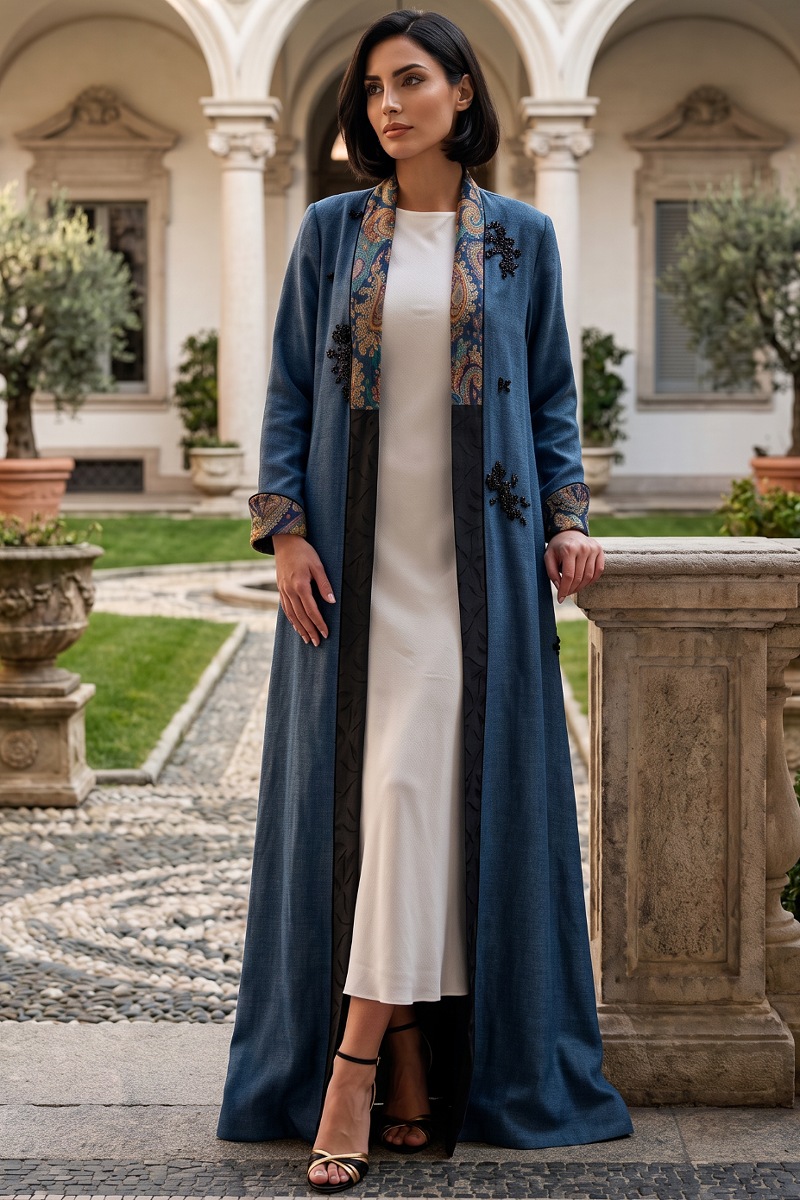 Abaya luxury linen 010146