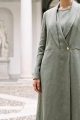  Abaya linen calm olive green color 010151