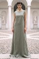  Abaya linen calm olive green color 010151