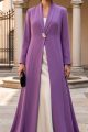 Abaya luxury crepe matt purple color 010143