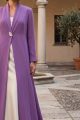 Abaya luxury crepe matt purple color 010143