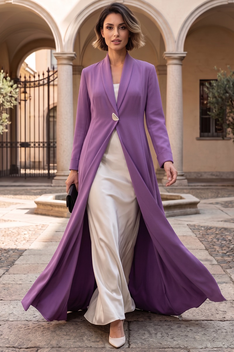 Abaya luxury crepe matt purple color 010143