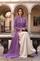 Abaya luxury crepe matt purple color 010143