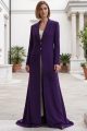 Abaya crepe dark purple 010139
