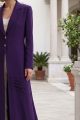 Abaya crepe dark purple 010139