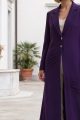 Abaya crepe dark purple 010139