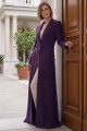 Abaya crepe dark purple 010139