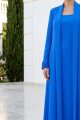 Abaya luxury crepe blue color 010183
