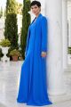 Abaya luxury crepe blue color 010183