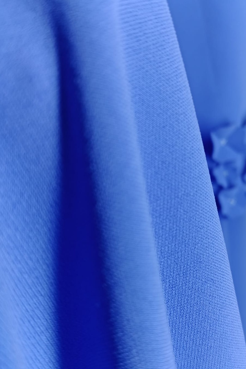 Abaya luxury crepe blue color 010183