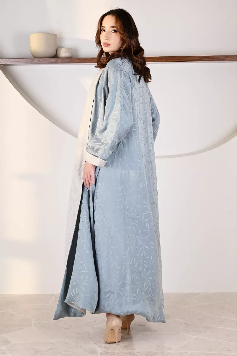 عباية 01054 عباية قابلة للعكس من الكتان الناعم