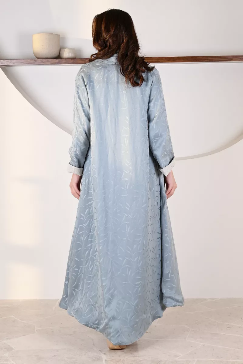 عباية 01054 عباية قابلة للعكس من الكتان الناعم