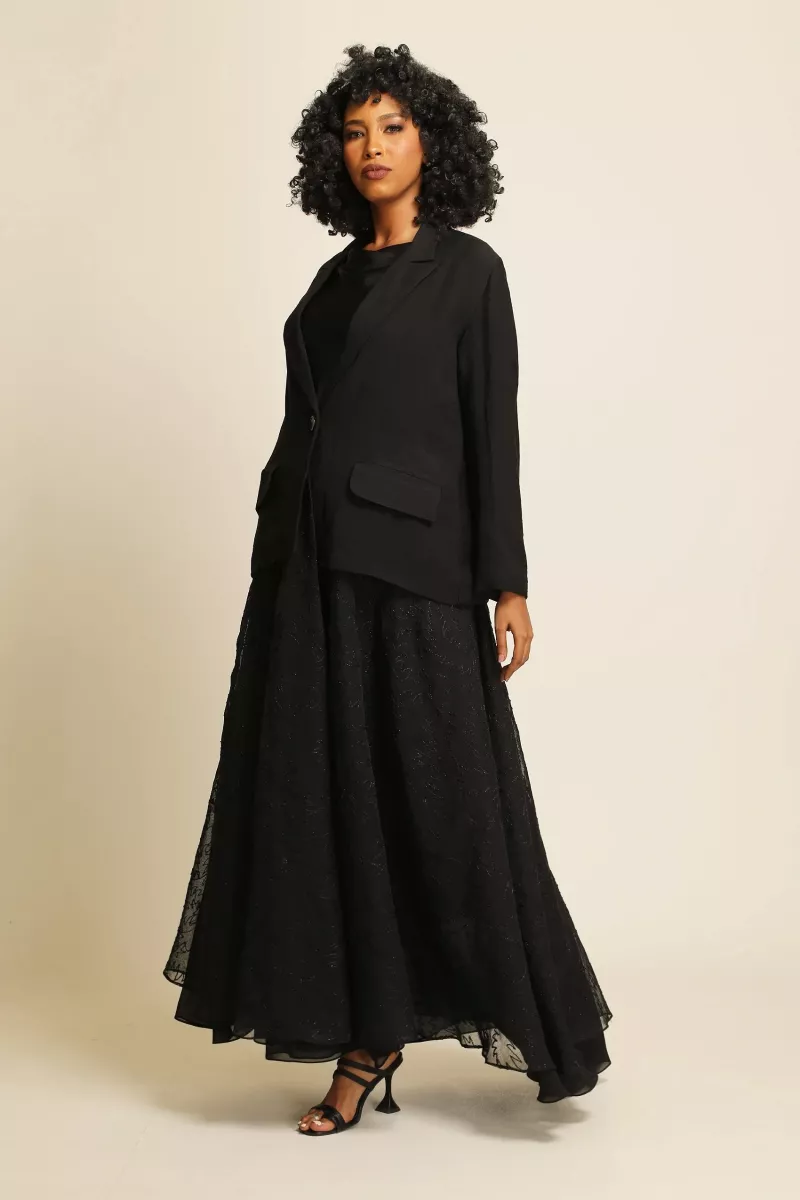 عباية لينين فاخر و كريب بستايل جاكت 038