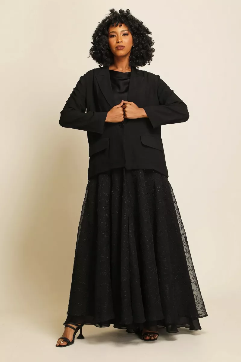 عباية لينين فاخر و كريب بستايل جاكت 038