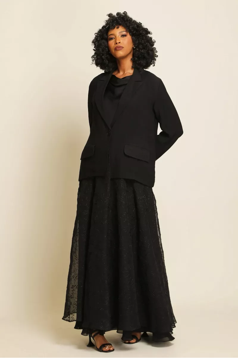 عباية لينين فاخر و كريب بستايل جاكت 038