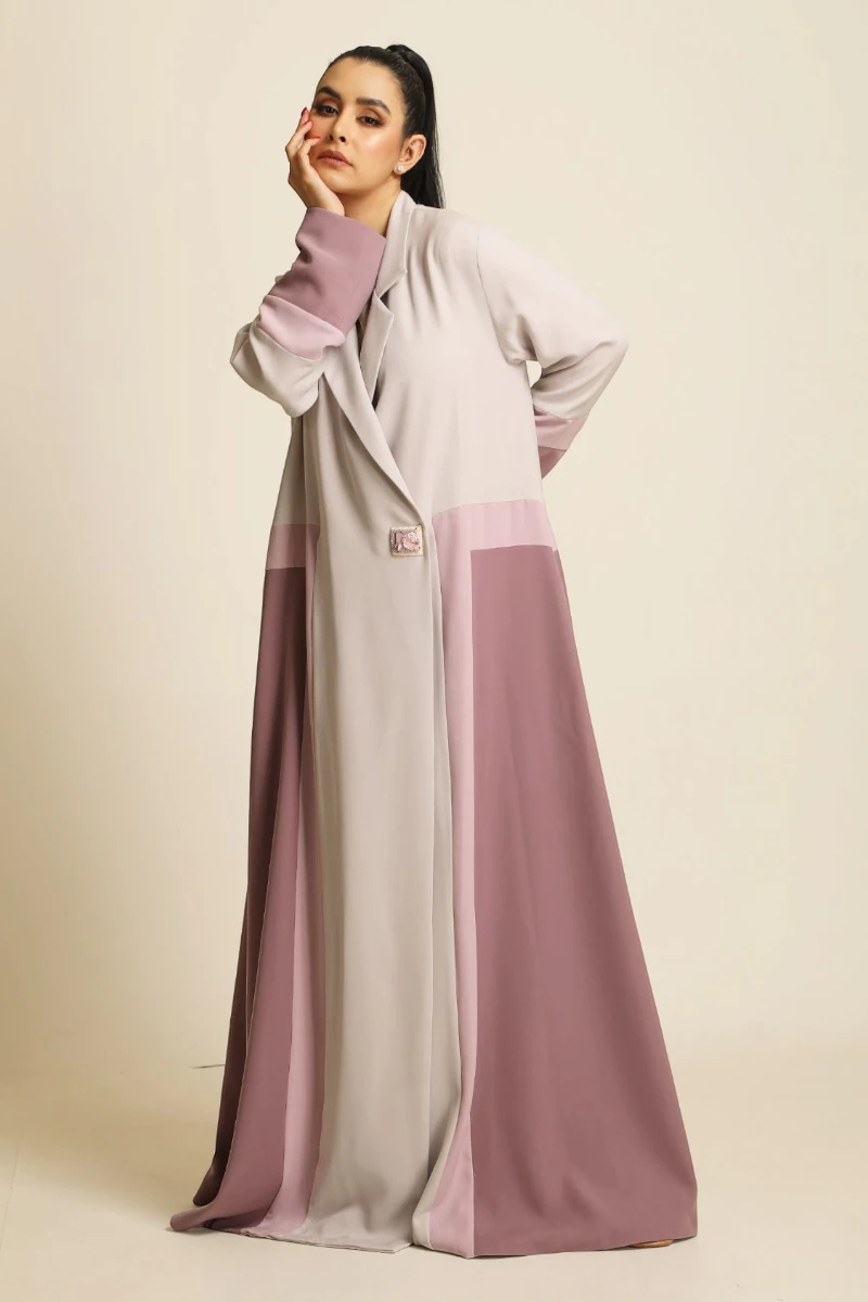 عباية كريب ناعم ملونة 068