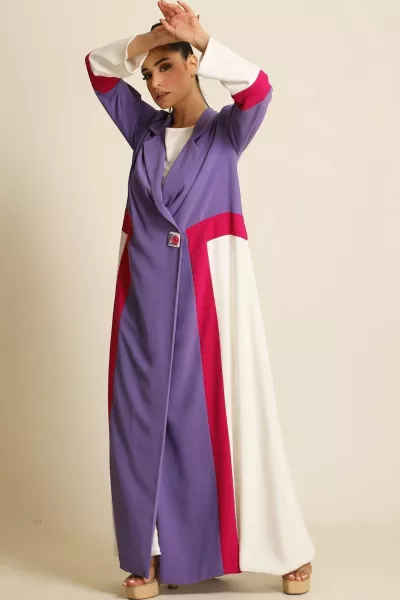 عباية كريب ناعم ملونة 071