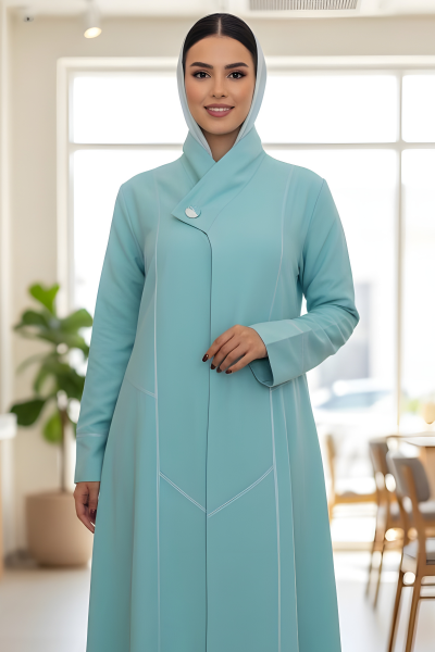 عباية لينين تركواز 087