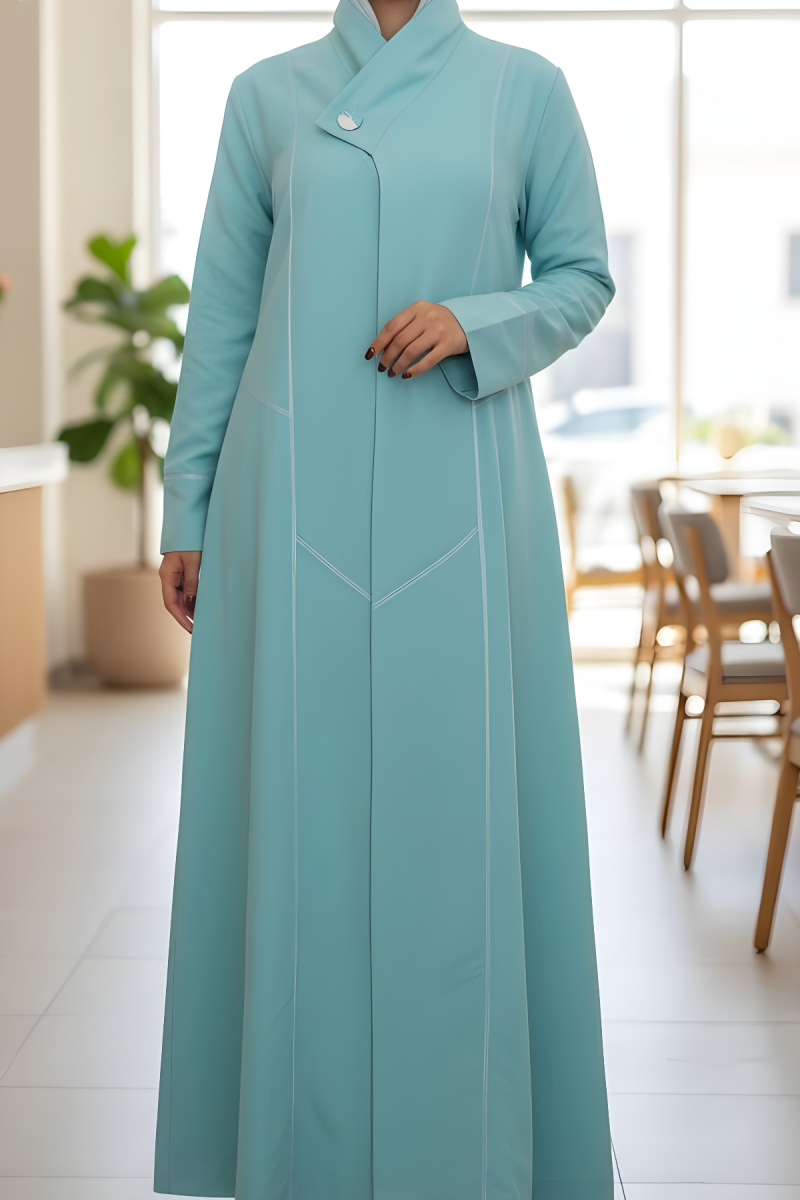 عباية لينين تركواز 087