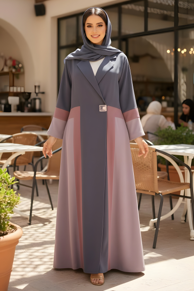 عباية كريب ناعم ملونة 067