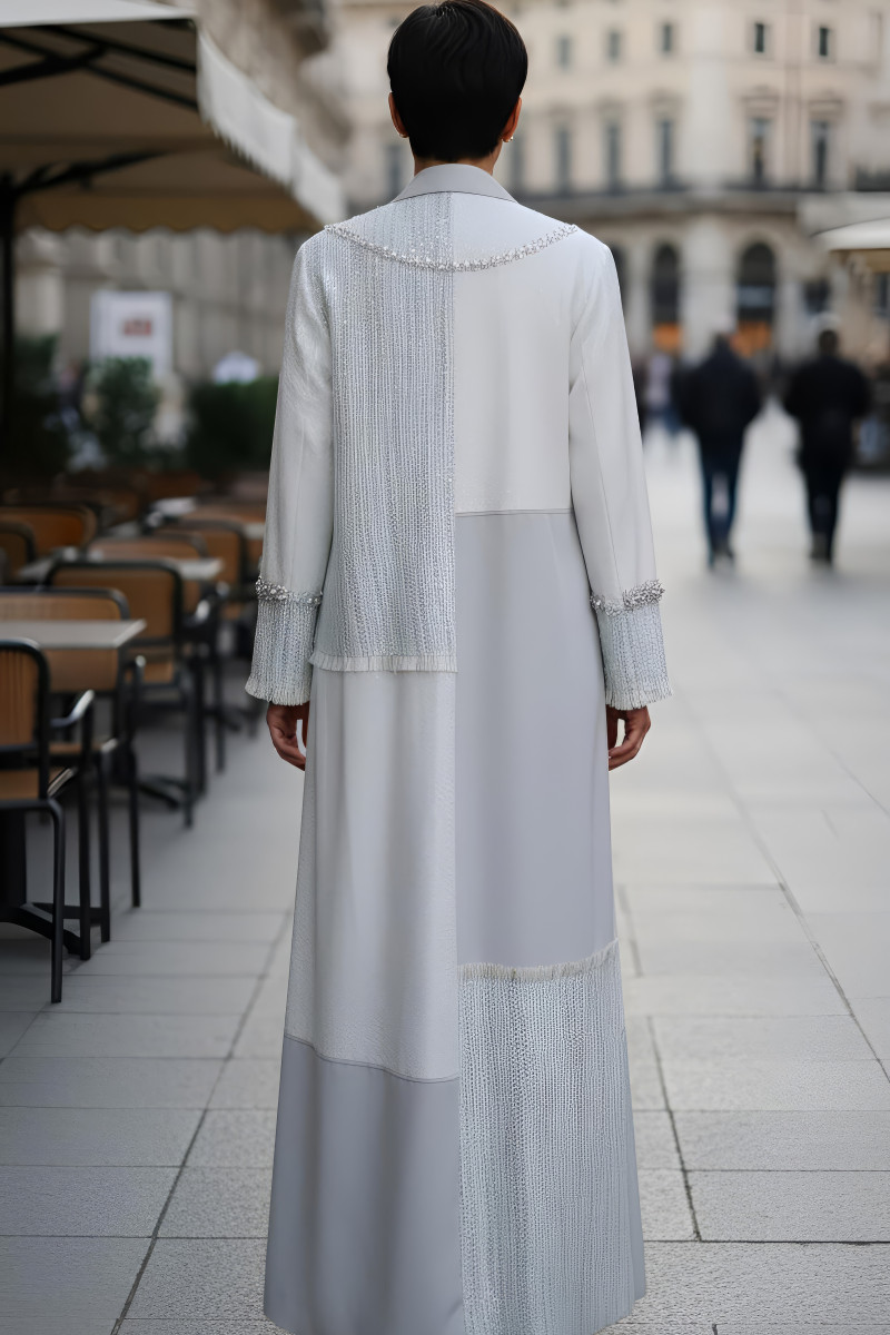 عباية بلاتية من الألوان الهادئة 01089 عباية بلاتية من الألوان الهادئة 01089