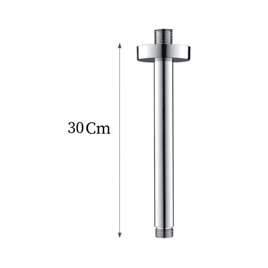 ذراع دش فضي مدور سقفي